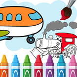 Vehicles Coloring Book