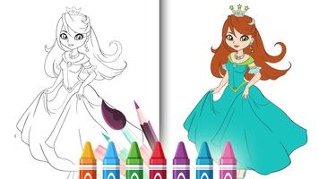 Livre de coloriage princesse capture d'écran 3