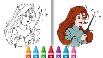Livre de coloriage princesse capture d'écran 1