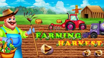 Farming Harvest - Village Town Affiche
