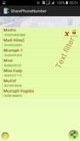 Share Phone Number تصوير الشاشة 1