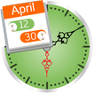 Icona la differenza tra due date