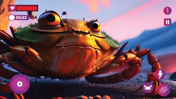 Crab Simulator Wild Hunter 3D imagem de tela 2