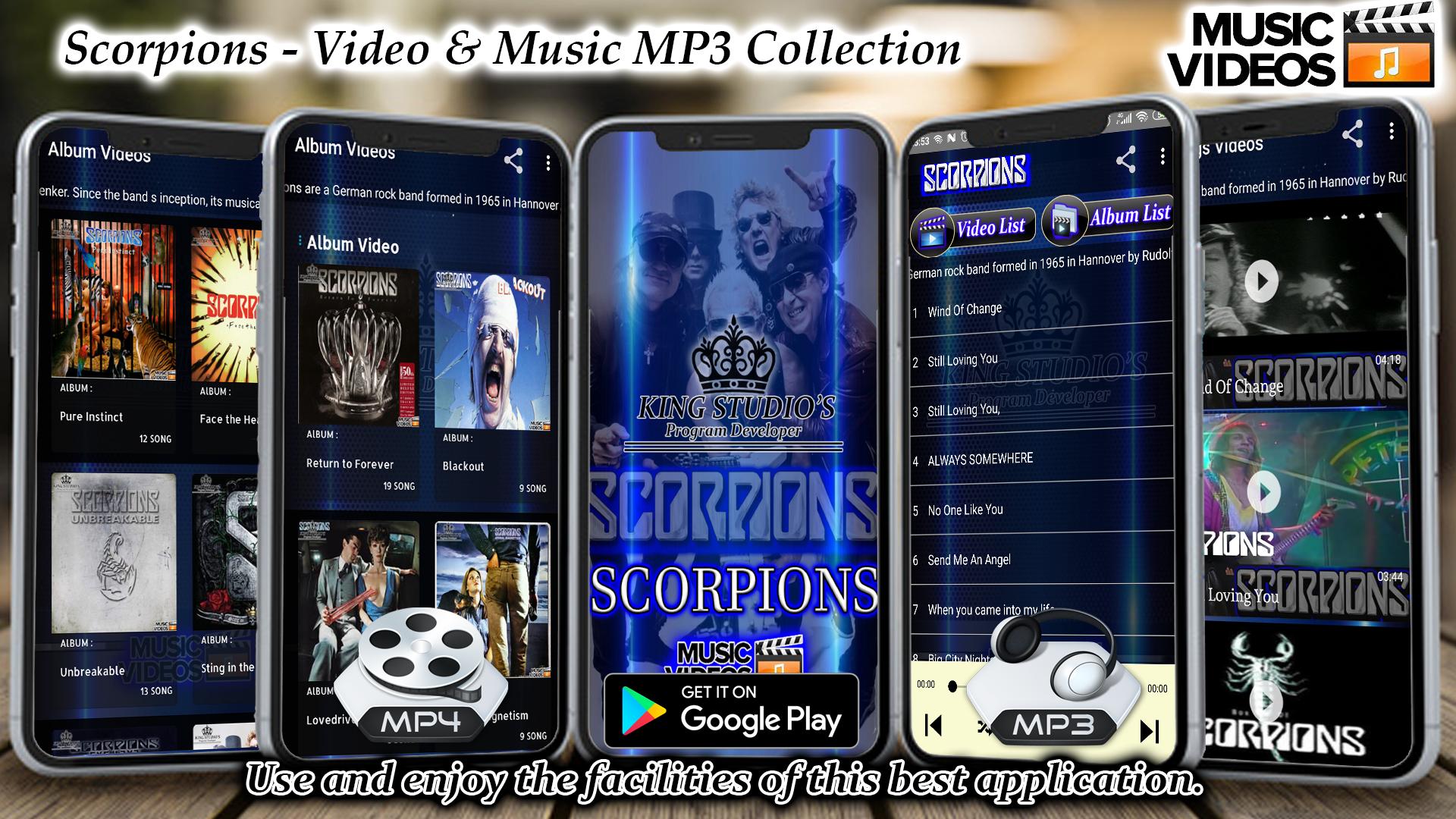 ดาวน์โหลด SCORPIONS - Offline MP3 & Video Album Collection APK สำหรับ  Android