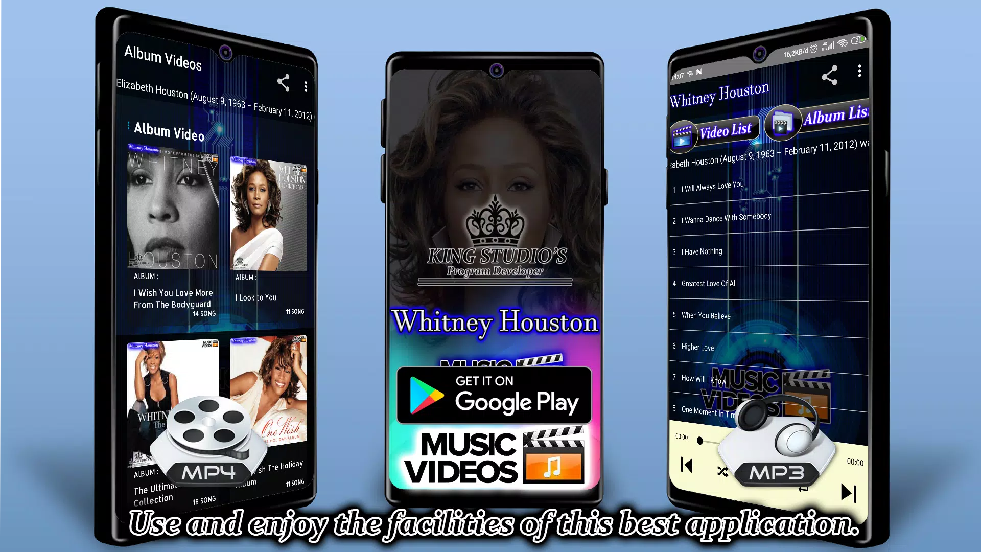 Partina City tooth Short life WHITNEY HOUSTON - Offline MP3 & Video Album APK for Android Download