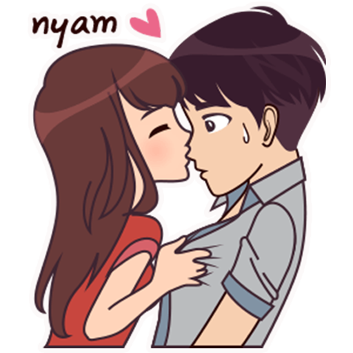 WAStickerApps: поцелуй наклейки