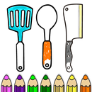 Kitchen Glitter Coloring Pages APK