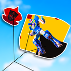 ikon Robot Kite Flying : kite game