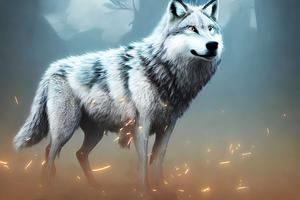 Poster il simulatore d lupo selvaggio