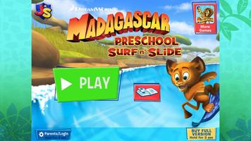Madagascar Surf n' Slides Free Plakat