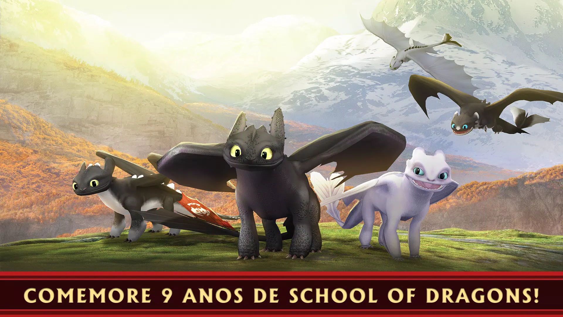 Escola de Dragões - O DRAGÃO Furia do Dia e Nova Berk Mundo