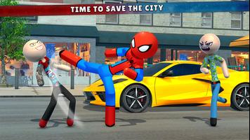 Stickman: Spider Rope Hero syot layar 2