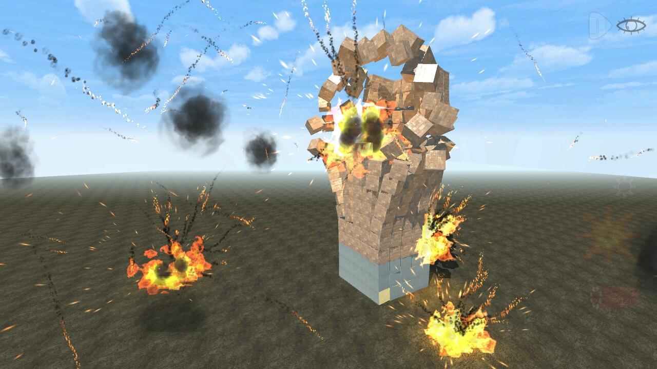 Block Destruction Simulator Cube Rocket Explosion For Android