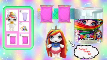 nicUnicorn Poopsie الوحل مفاجأة ain قوس قزح الملصق