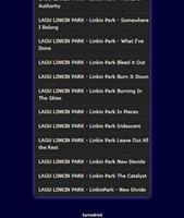 LAGU LINKIN PARK HITS تصوير الشاشة 1