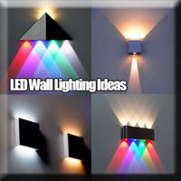 LED Wandleuchten -Ideen Plakat