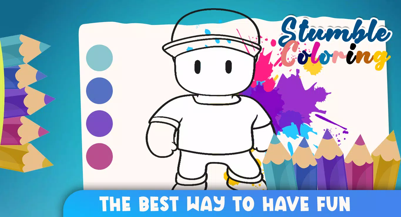 Desenhos de Stumble Guys para colorir – Se divertindo com crianças