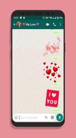 LOVE WASTICKERS stickers for chat 截圖 1