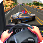 Polícia de condução de carros ícone