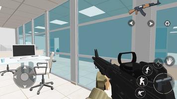 殭屍戰場：射擊遊戲像素FPS 3D 截圖 3