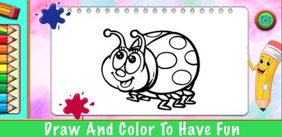 LadyBug Coloring princess Game captura de pantalla 1