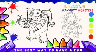 Mammott Monsters Coloring game capture d'écran 3