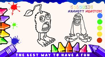 Mammott Monsters Coloring game-poster