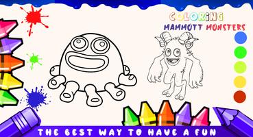 Mammott Monsters Coloring game capture d'écran 1