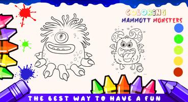 Mammott Monsters Coloring game capture d'écran 2