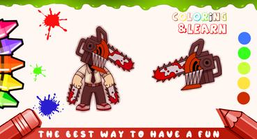 Chainsaw Man - Coloring Game captura de pantalla 2