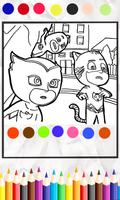 Coloring Book For Pj Masks تصوير الشاشة 1