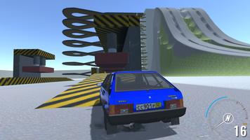 Car Crash Stunt ramp: Spusk 3D capture d'écran 1