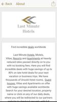 Last Minute Hotels اسکرین شاٹ 1