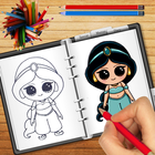 Princess Drawing Book biểu tượng