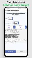 LBM Calculator for Body Weight স্ক্রিনশট 1