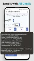 LBM Calculator for Body Weight স্ক্রিনশট 3