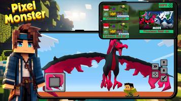 Pixel Monsters Mod Minecraft poster