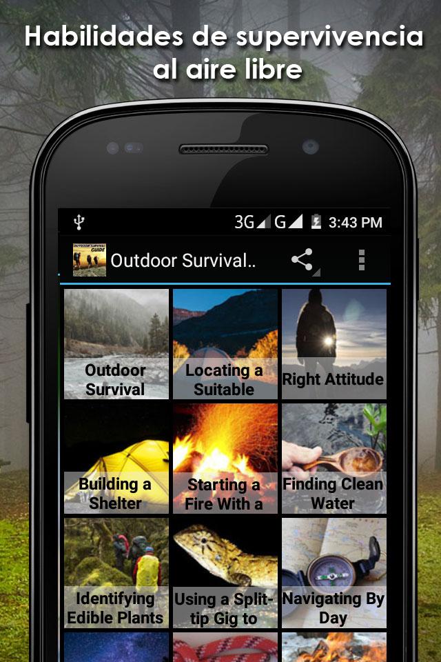 La supervivencia al aire libre for Android - APK Download - 