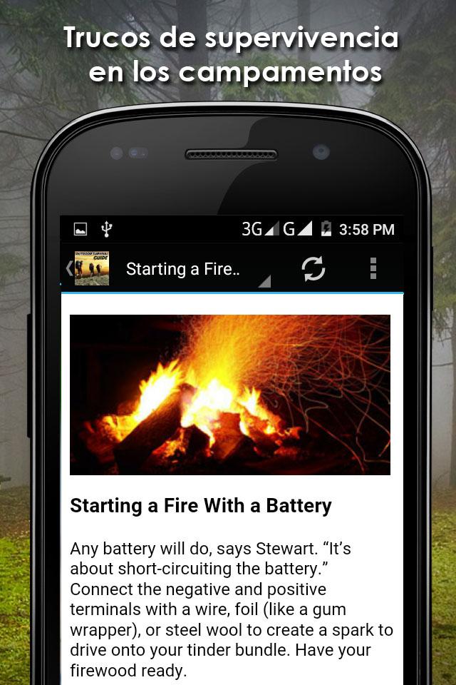 La supervivencia al aire libre for Android - APK Download - 