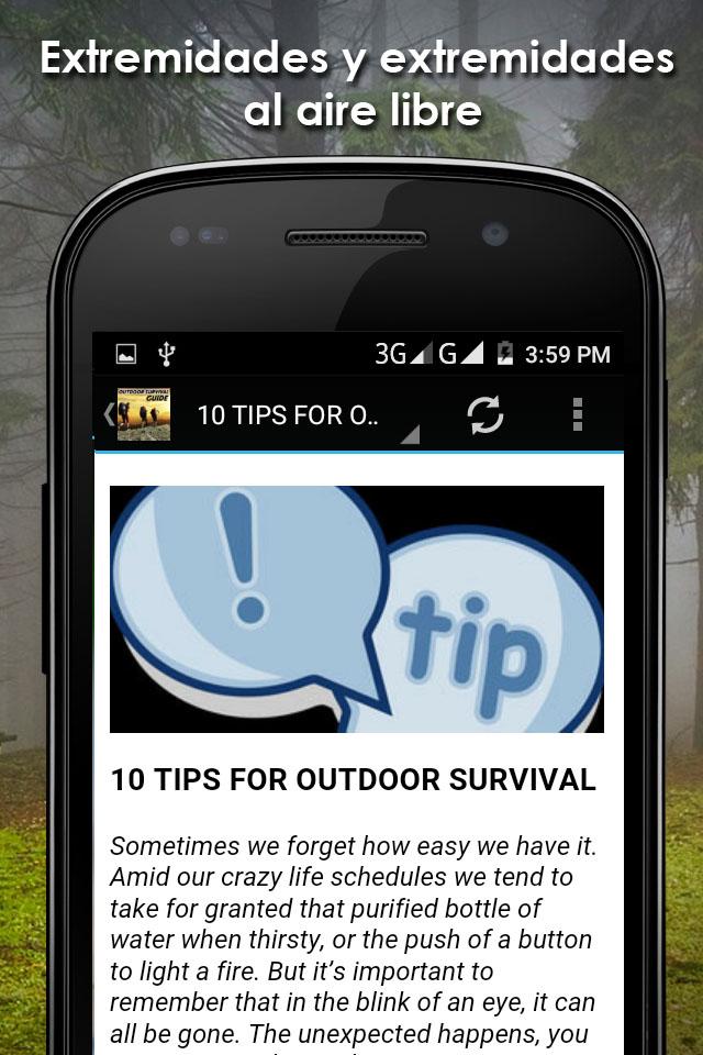 La supervivencia al aire libre for Android - APK Download - 