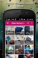 Ganhar Dinheiro Usando Telefone Móvel Cartaz