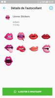 Lèvres autocollant pour whatsapp - WAStickerApps Ekran Görüntüsü 2