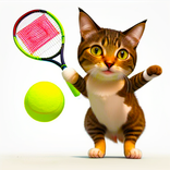 Cat Tennis Meme Game Battle