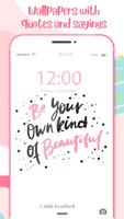 Lock Screen Wallpaper for Girls with Quotes screenshot 2