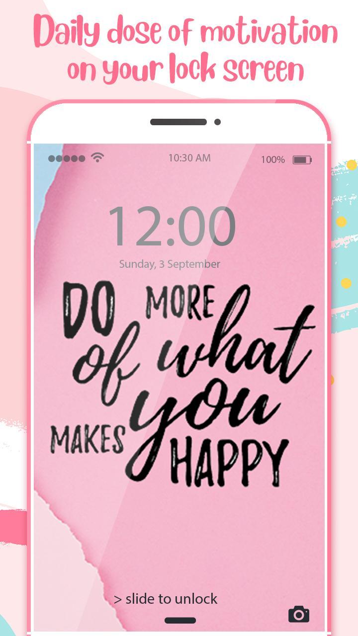 Lock Screen Wallpaper for Girls with Quotes APK per Android Download