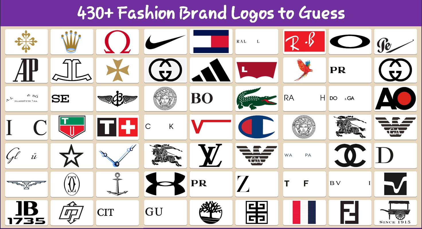 Fashion Brands Logo Quiz : Famous & Luxury Fashion APK voor ...