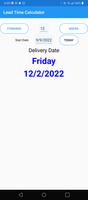 Lead Time Date Calculator screenshot 2