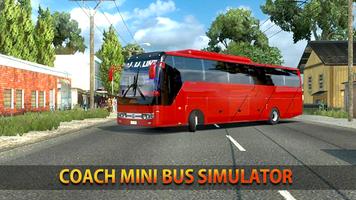 Coach Mini Bus Car Simulator 2 الملصق