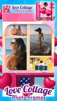 Love Collage Photo Frames الملصق