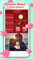 Love Heart Photo Keyboard পোস্টার